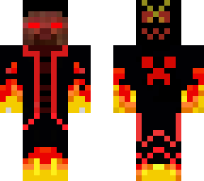2 face fire herobrine