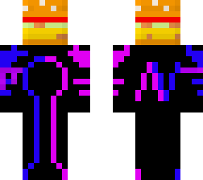 av_daarkv7 skin holding burger (w/ cancer awareness ribbon)