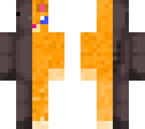 black axolotl and orange cat