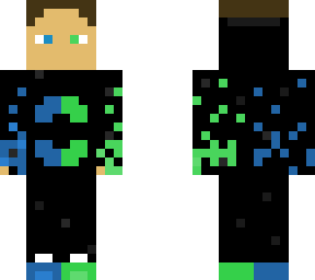 black blue green boy