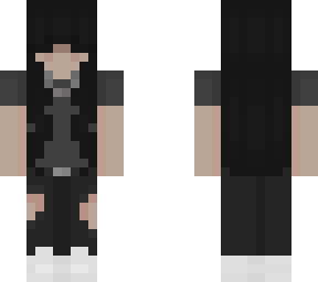 black haired female