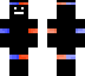 black with blue/orange glow effect