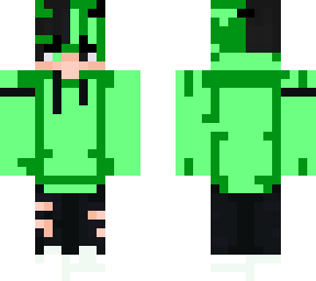 blakc and green demon