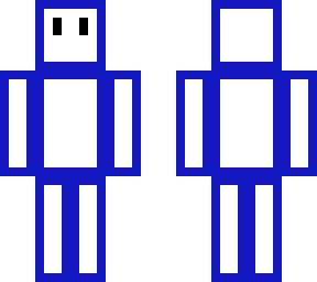 blue outline