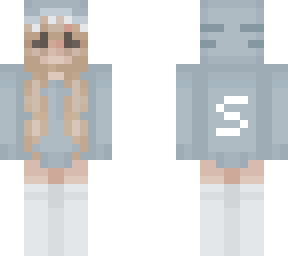 blue sharky girl with blonde hair