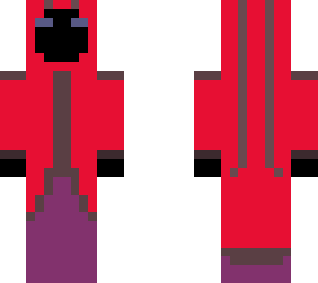 character with red hoodie