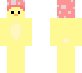 duck with a mushroom hat