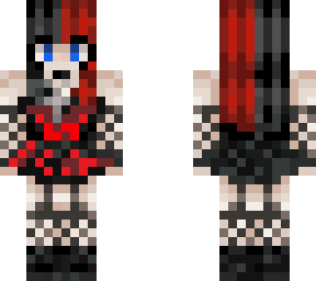 e-girl black and red