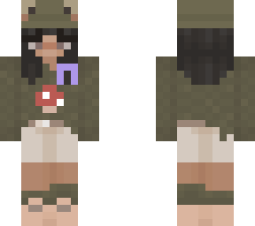 frog girl (dark hair), cancer awareness ribbon (lavender)
