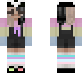 girl ranboo with purple ribbon for technosupport