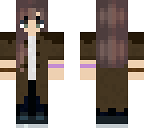 girl with alivebur coat