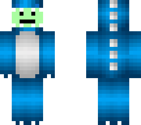 green derp with blue dino suit