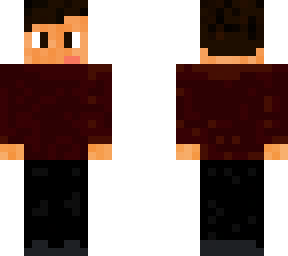 guy with burgundy long shirt