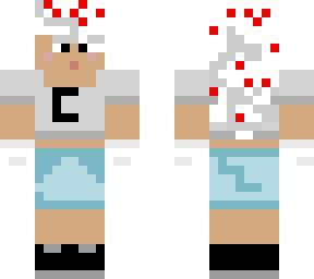 minecraft cake but a human