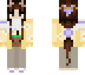 my bee girl with flower jacket and ribbon for cancer