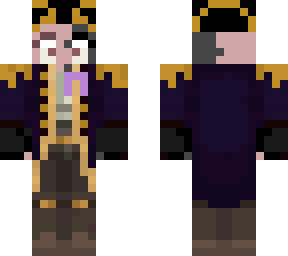 my oc of a piglin and a wither skeleton with cancer sign