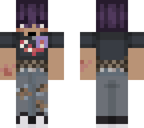 my skin with cancer ribbon