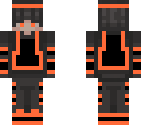 orange black vest