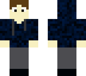 person with obsidian-ish hoodie