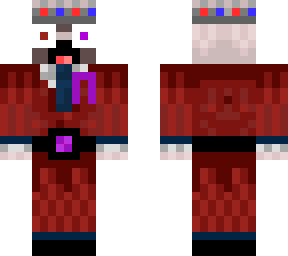 pug in a red suit updated with purple eyes and cancer ribbon