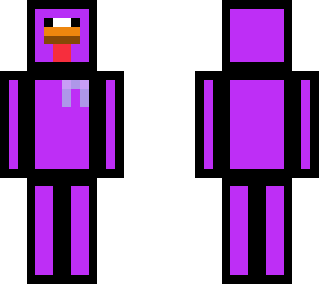 purple chicken with purple tie