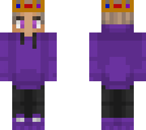 purpled with a crown
