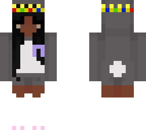 queen bunny with lavender ribbon