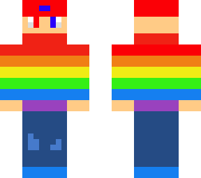 rainbow gamer boy