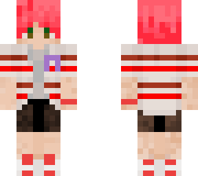 red hair boy with cancer ribbon (meant to be me ig) xd