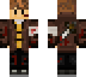 skin with knife idk