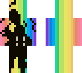 thor's shadow with the bifrost in the background