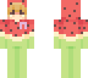 watermelon skin + ribbon