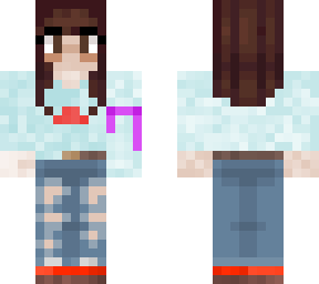 winnies first custom skin with ribbon