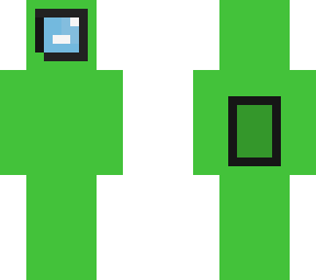 among us green skin (among us character is mine i made