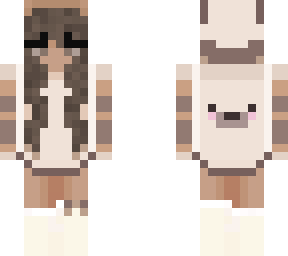 beige and white - girl