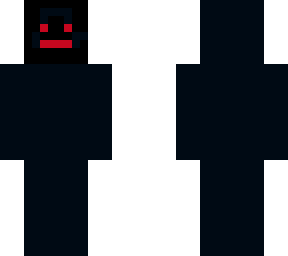 black monster with red eyes