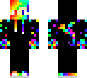 black rainbow hoodie