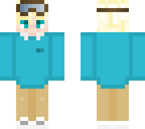 blonde  boy with horns