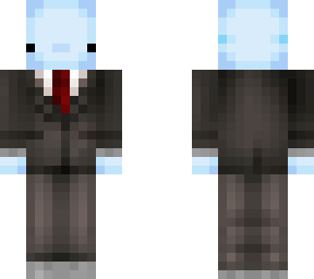 blue axolotl in a suit
