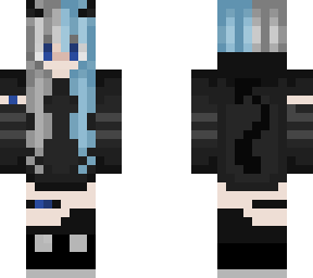 blue demon girl