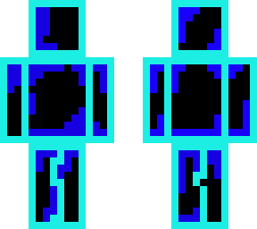blue neon glass