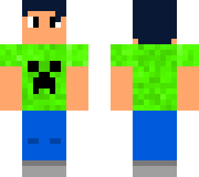 boy wearing creeper shirt