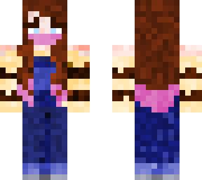brown hair bee sweater girl with mask