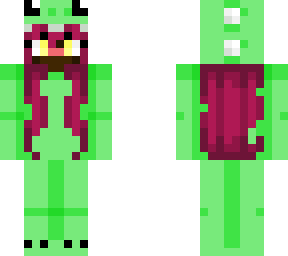 cherry in green dinosaur onesie