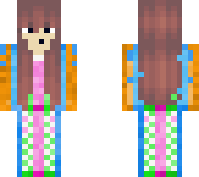 color splatter girl design