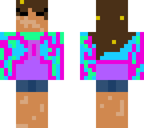 colourful girl with vitiligo (remastered)