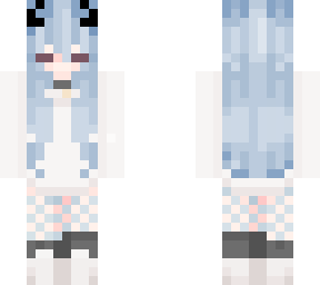 cute blue hair kawaii blue fishnet tights