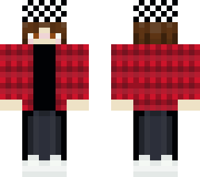 emo kid with red shirt