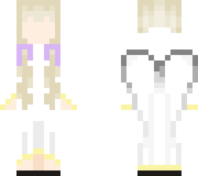 faceless angel with lavender ribbons
