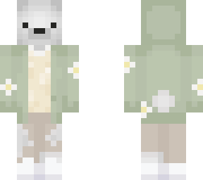 flower shirt polar bear